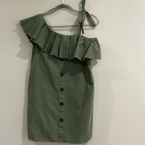 English Factory green olive dress